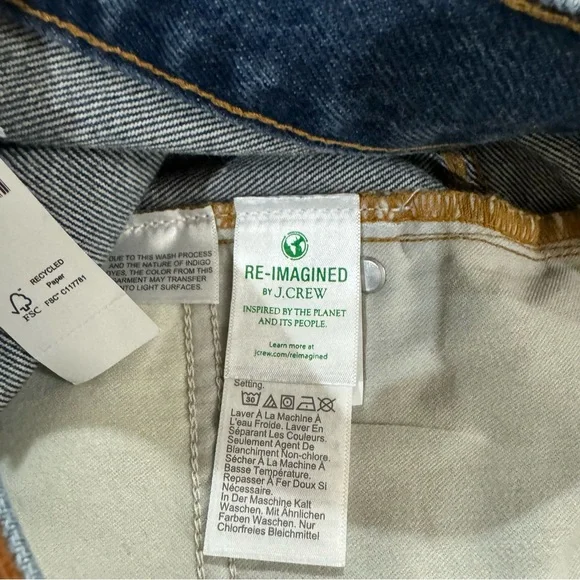 New! J. Crew Slouchy Boyfriend Jeans in Barn Wash Size 27 - Picture 6 of 10